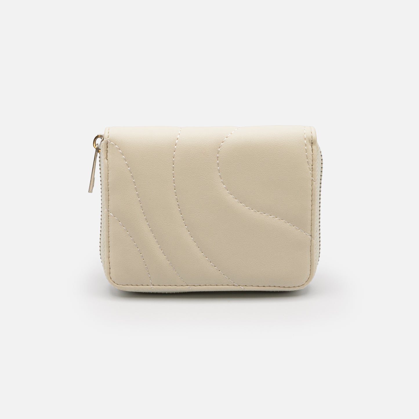 BG251W053IV - Ivory quilted PU wallet