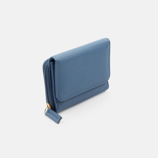Small blue PU wallet - BG251W065BL