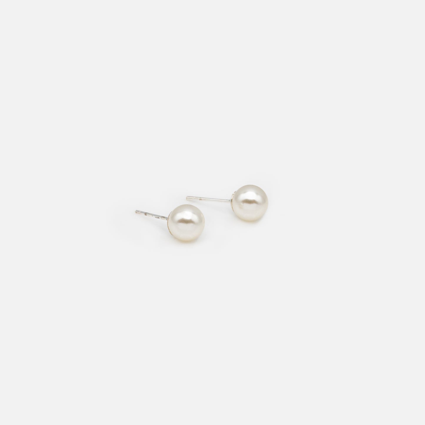 Boucles d'oreilles perles 8 mm - BO8MM-PBE