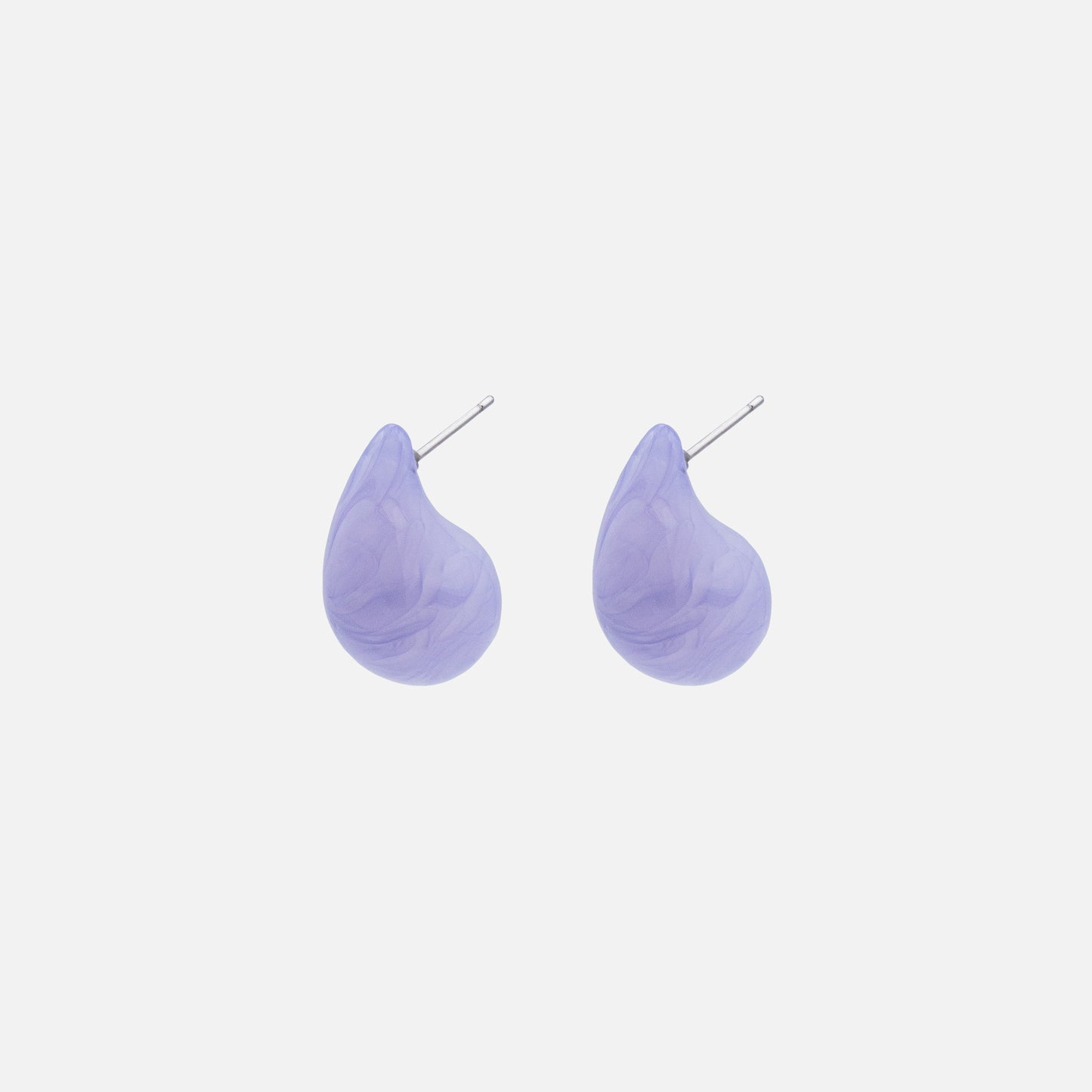FS253E030PP - Boucles d'oreilles en forme de goutte en acétate lilas
