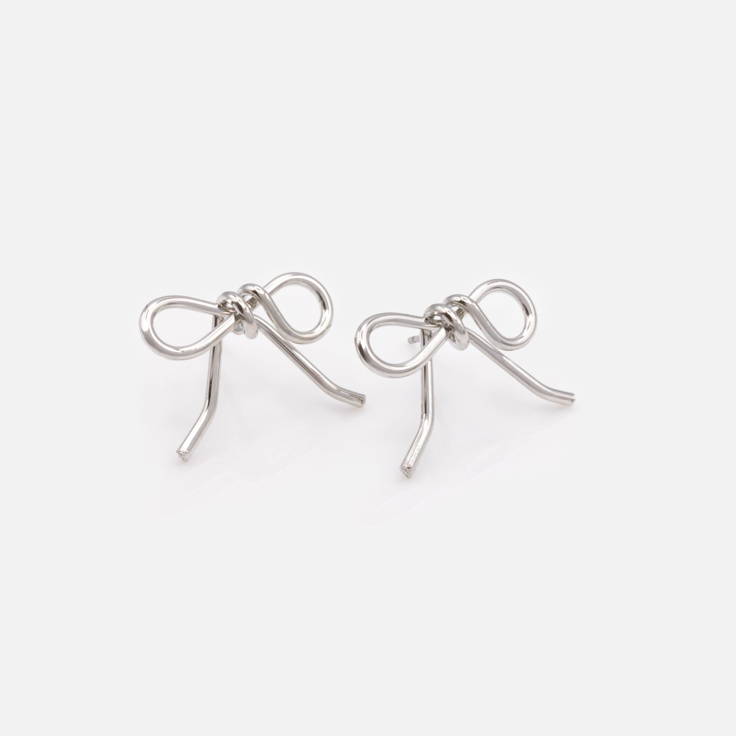 FS253E032SL - Boucles d'oreilles argentées en forme de boucle