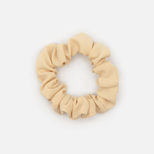 Beige, light pink & yellow thin scrunchies trio - HA253E059MM