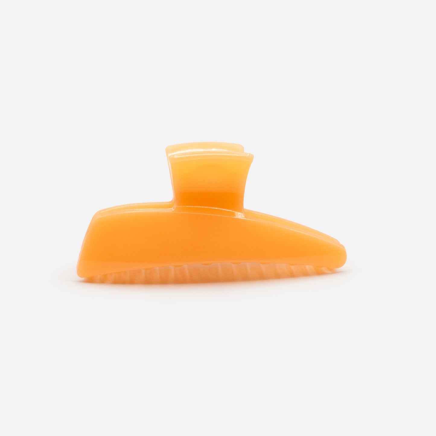 HA253W020OR - Peach glossy geometric plastic claw