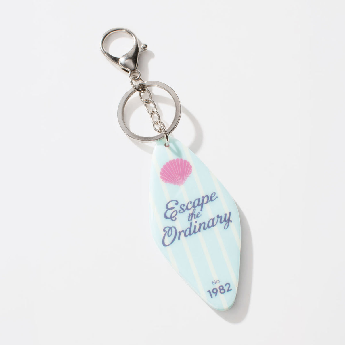 Blue Vintage Motel Keychain
