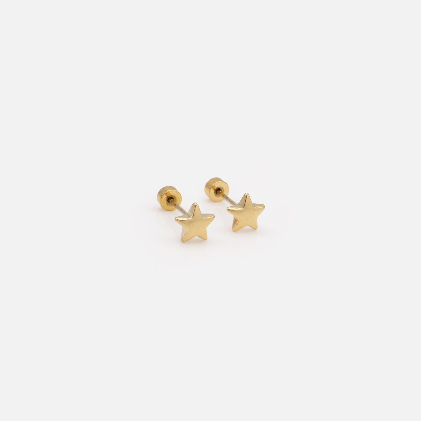 MN253E001GL - Mini golden stars earrings in stainless steel