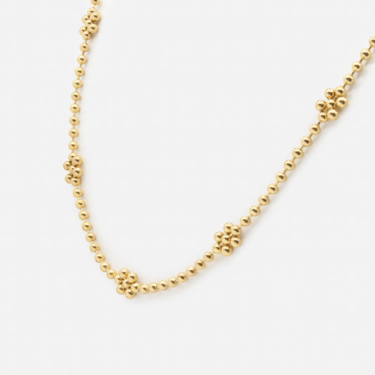 Small golden flower necklace - PR251N025GL