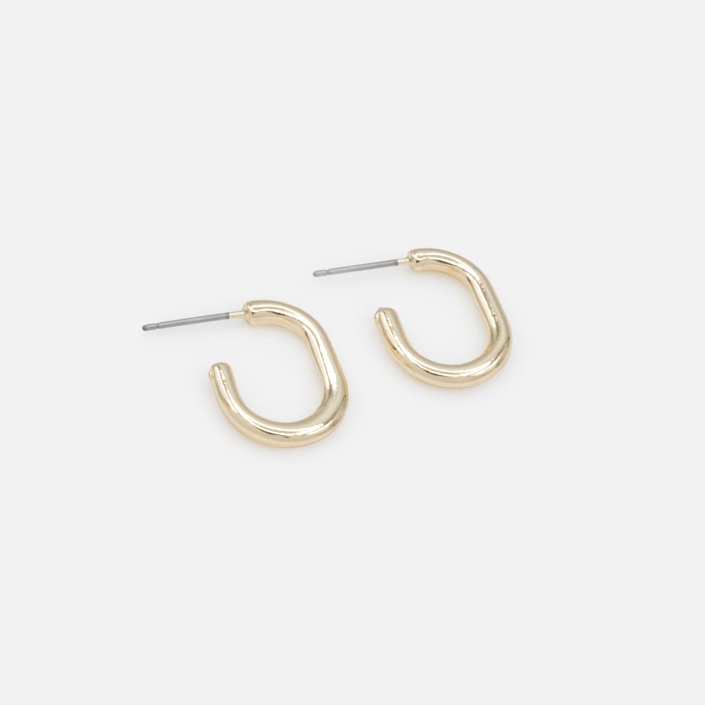 PR253E007GL - Small golden hoop earrings