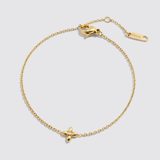 Golden Bracelet in Stainless Steel with Star