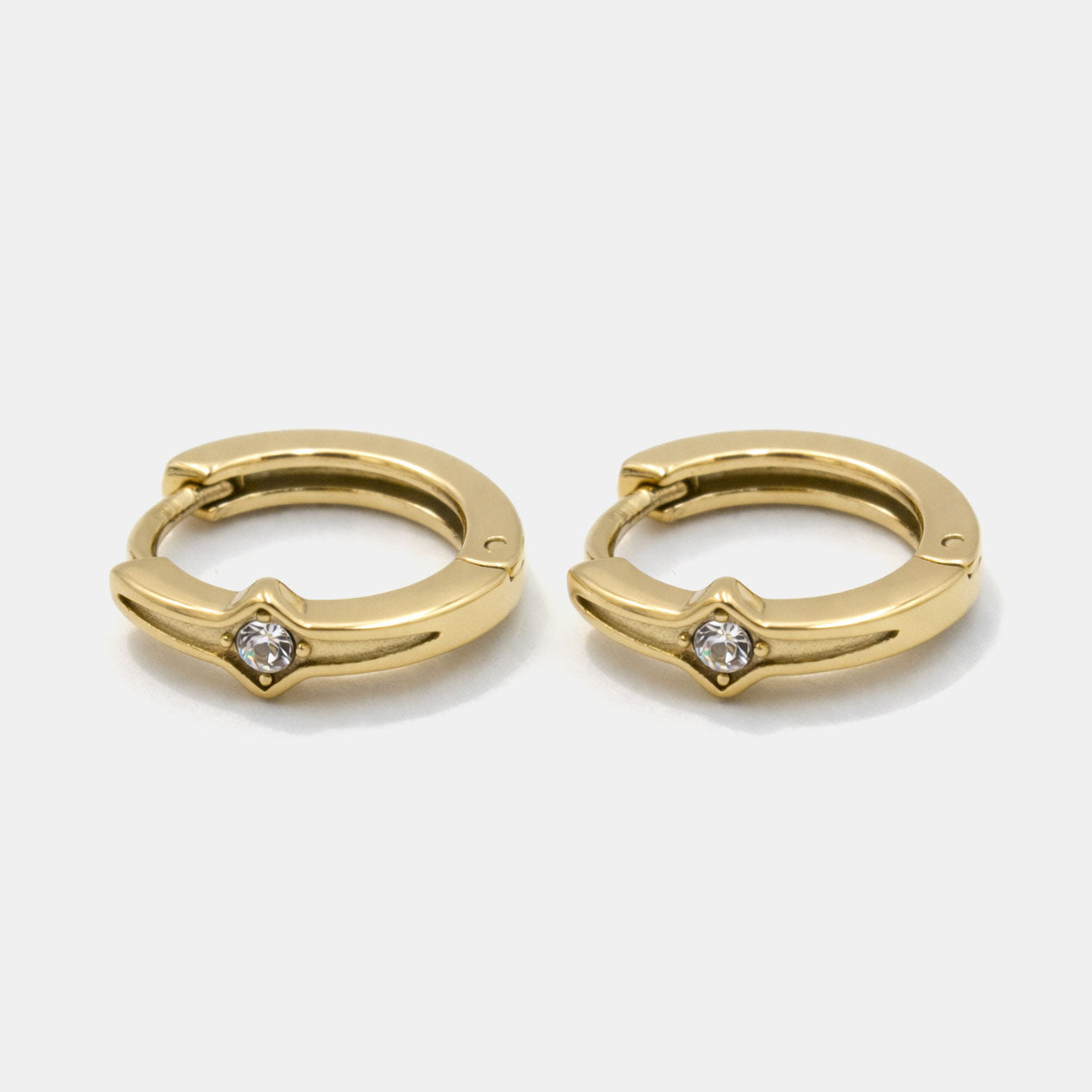 Golden Huggies in Stainless Steel with Star