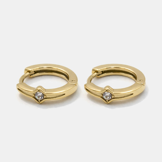 Golden Huggies in Stainless Steel with Star