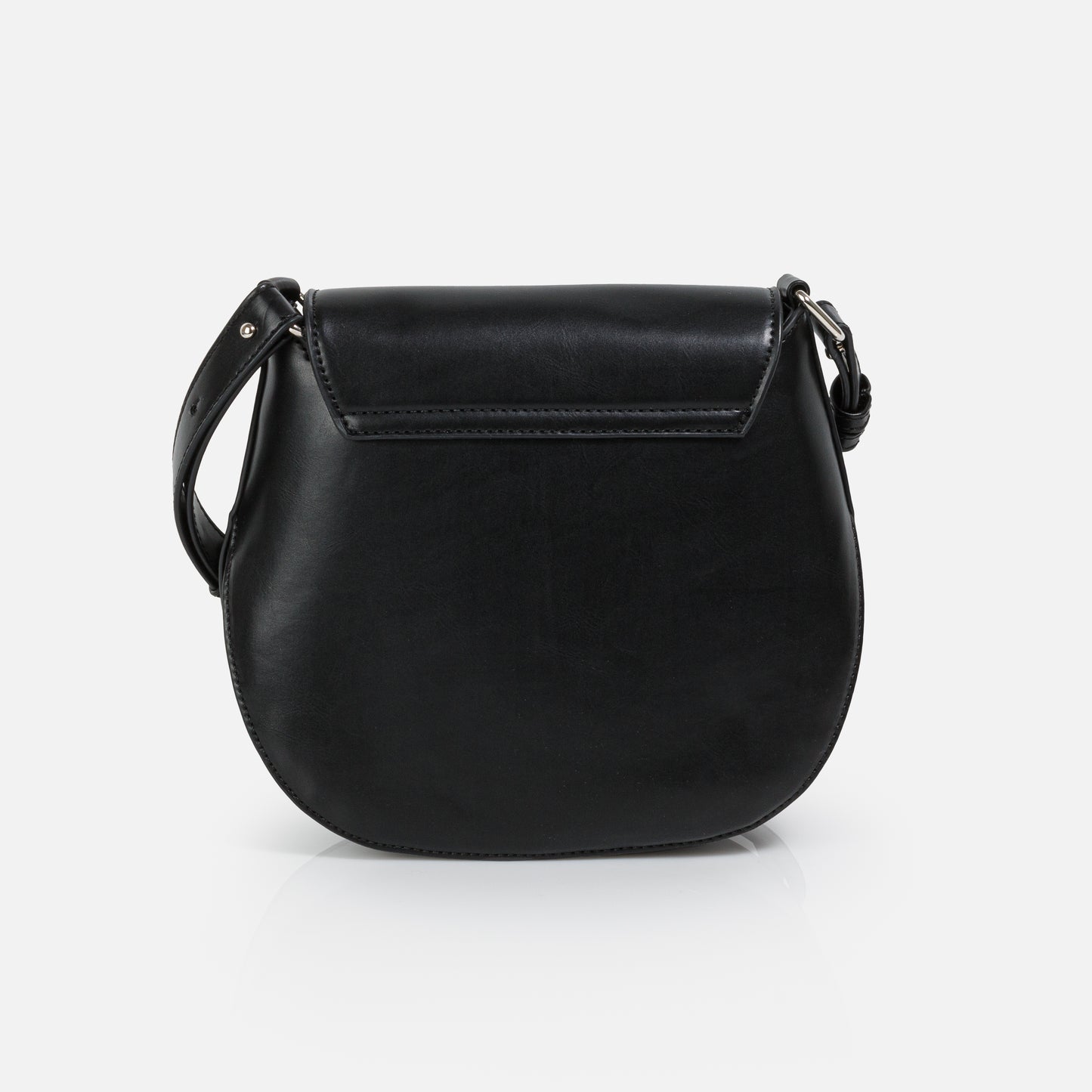 BG251B034BK - Black crossbody handbag in PU