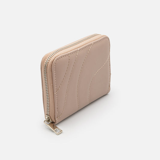 Pale pink quilted PU wallet - BG251W054PP