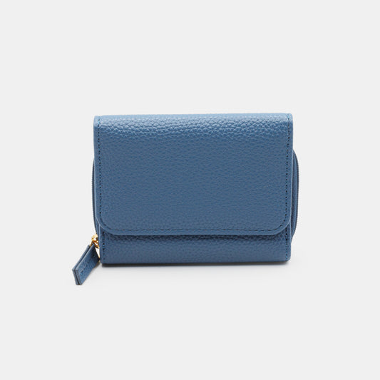 Small blue PU wallet - BG251W065BL