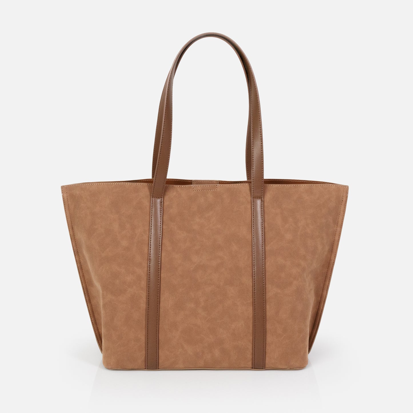 Light brown suede effect handbag - BG253B007BR