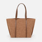 Light brown suede effect handbag - BG253B007BR
