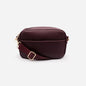 BG253B022BU - Burgundy crossbody handbag in PU with nylon strap