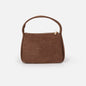 Light brown smooth suede handbag - BG253B027BR