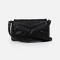 Black quilted PU crossbody handbag - BG253B031BK