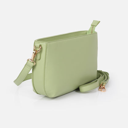 BG253B033GN - Sac à main vert pâle en PU lisse