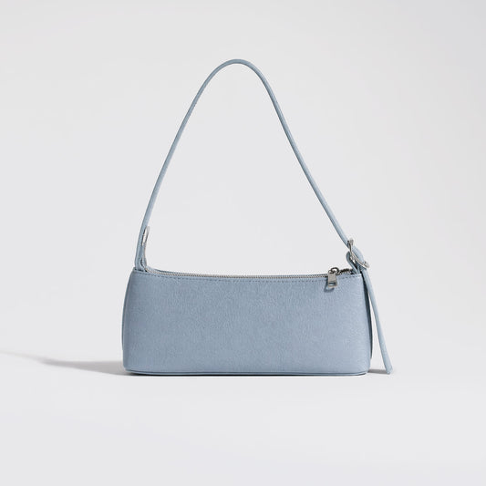 Light Blue Baguette Shoulder Bag
