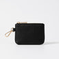 Black Mini Zip Pouch with Gold Clip