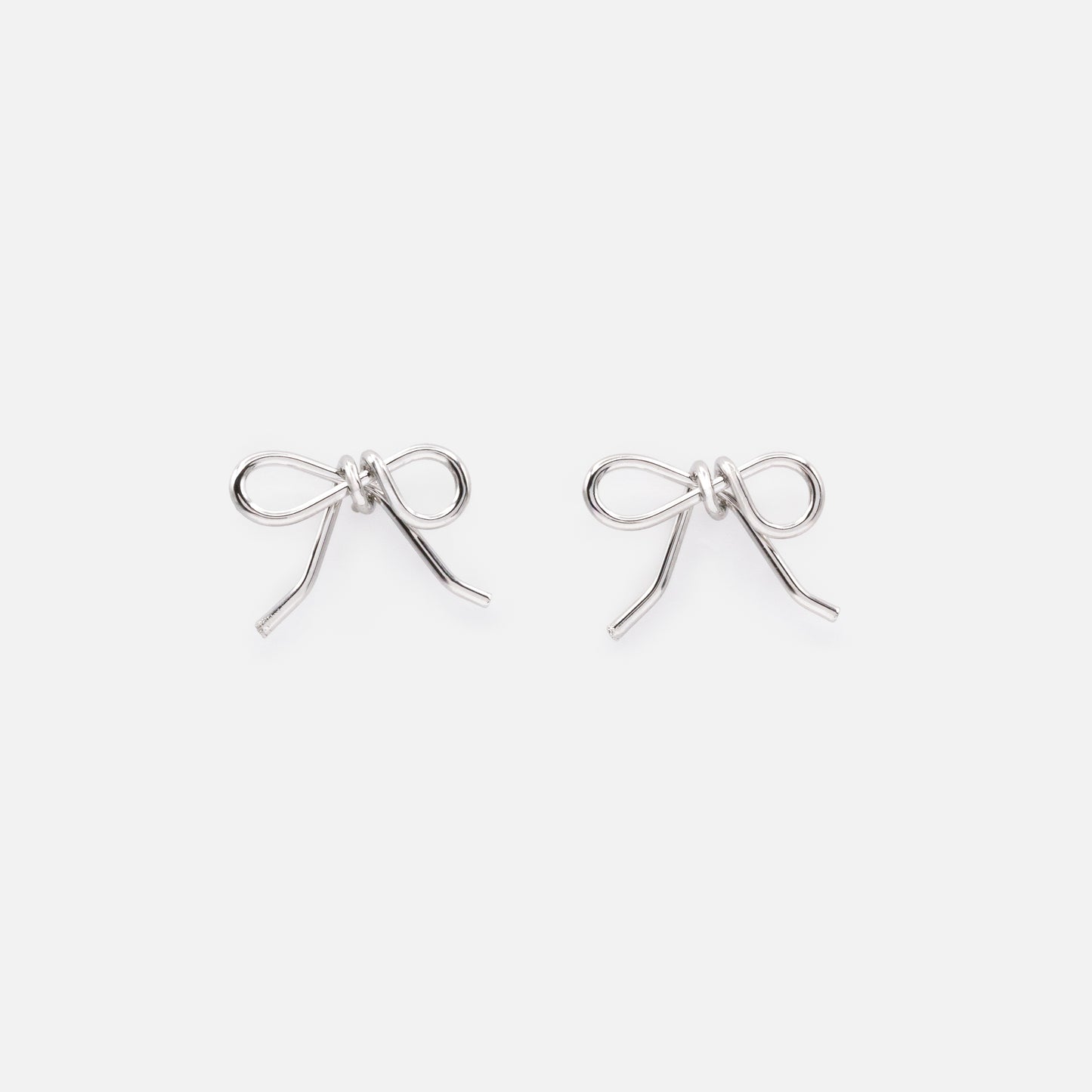 FS253E032SL - Boucles d'oreilles argentées en forme de boucle