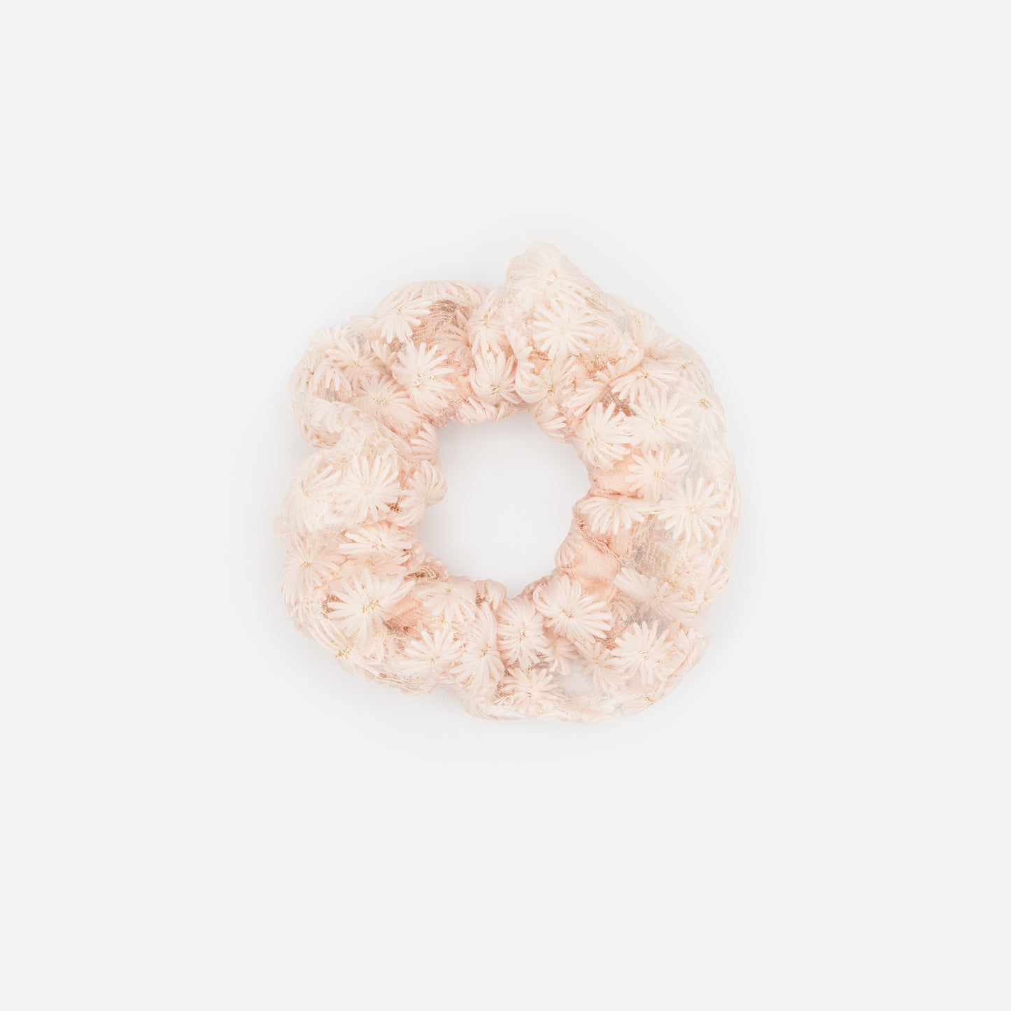 Chouchou de fleurs rose pâle - HA251E087PK