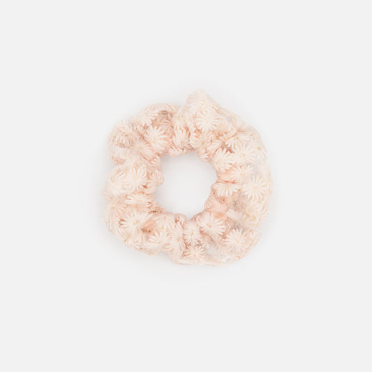 Pale pink flower srunchie - HA251E087PK