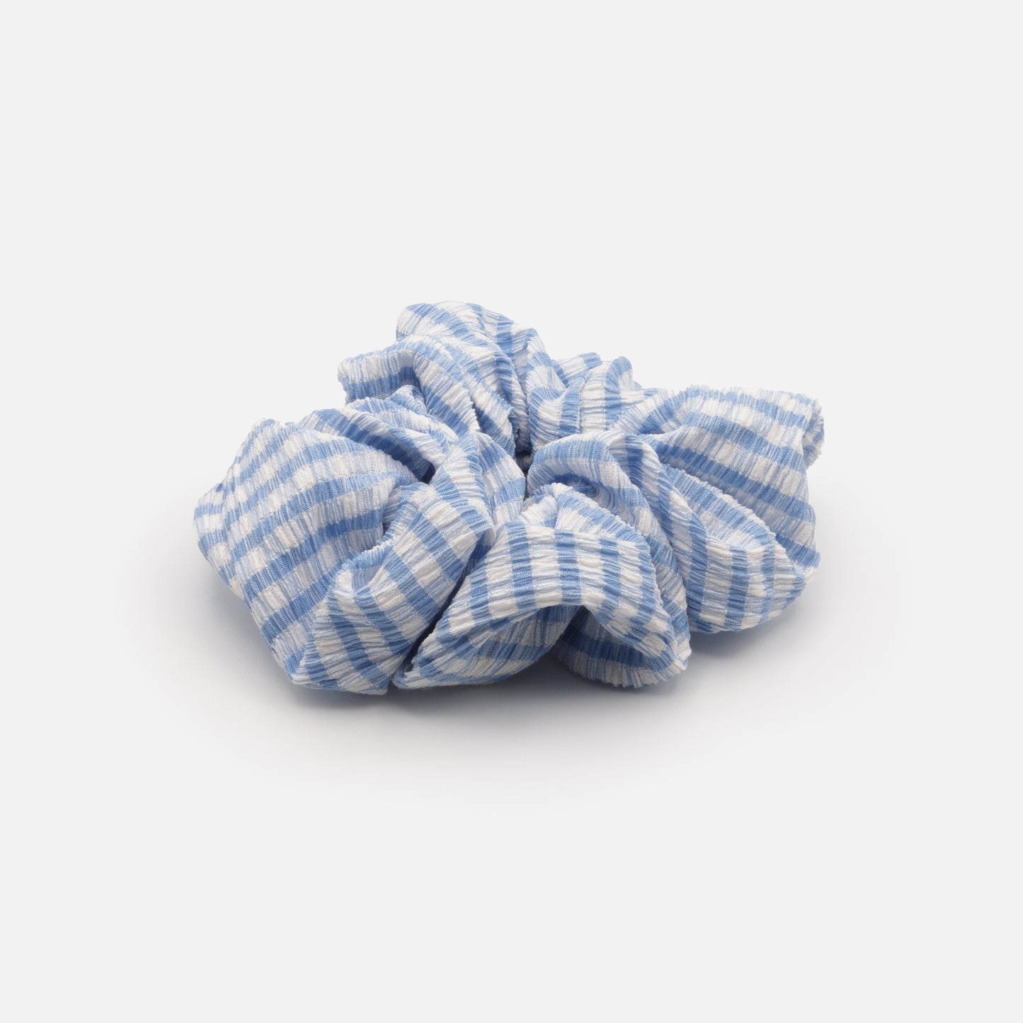 Blue & white vichy scrunchie - HA251E090BL