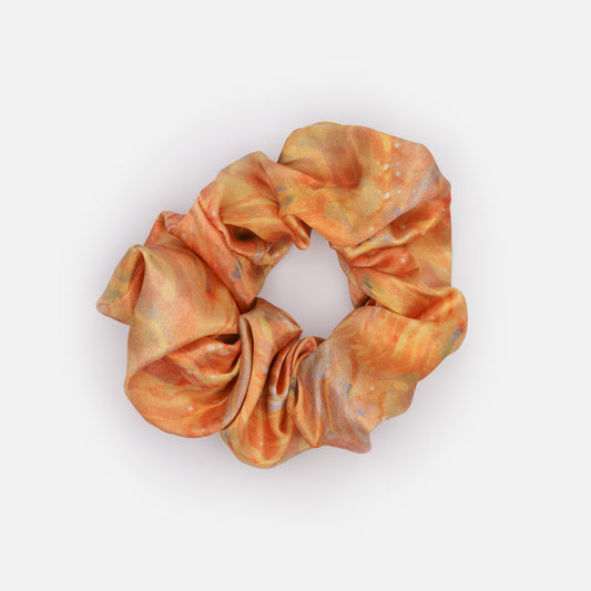 HA253E043OR - Orange tones scrunchie