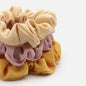 Trio de minces chouchous beige, vieux rose & jaune - HA253E059MM