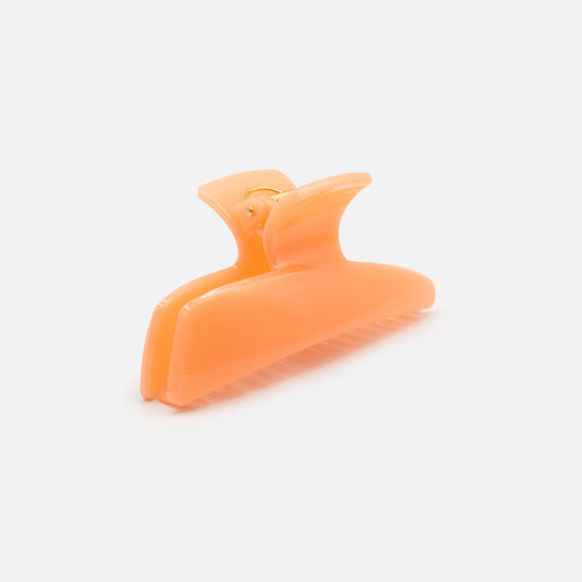 Peach glossy geometric claw - HA253W020OR