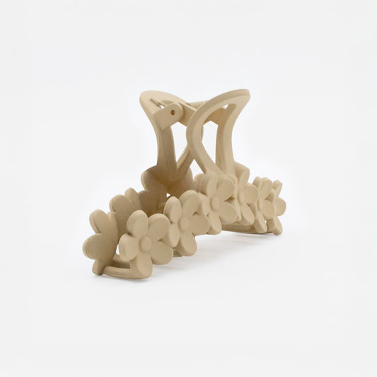 Mat beige flower claw - HA253W036BE
