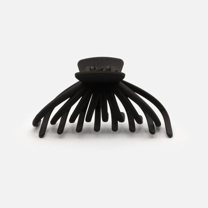 HA253W038BK - Pince pieuvre noire en plastique au fini mat