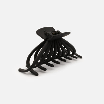 HA253W038BK - Pince pieuvre noire en plastique au fini mat