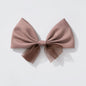 Silky Dusty Pink Bow Hair Clip with Organza