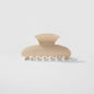 Cream Seashell Shaped Claw Clip