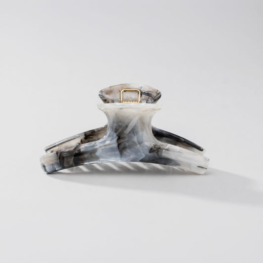 Blue Black and Grey Marbled Claw Clip