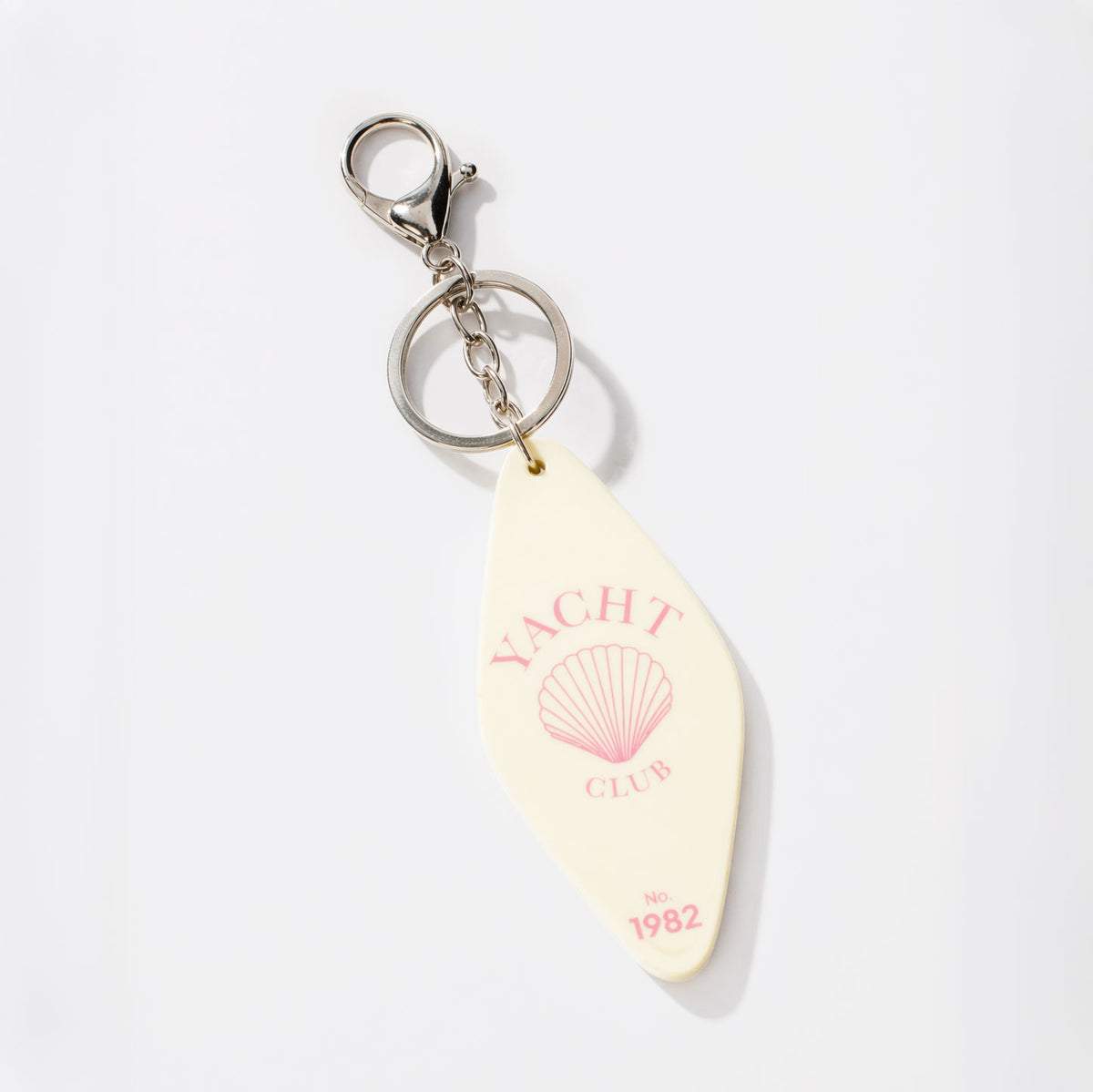 Ivory Vintage Motel Keychain