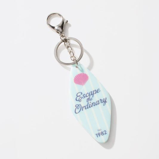 Blue Vintage Motel Keychain