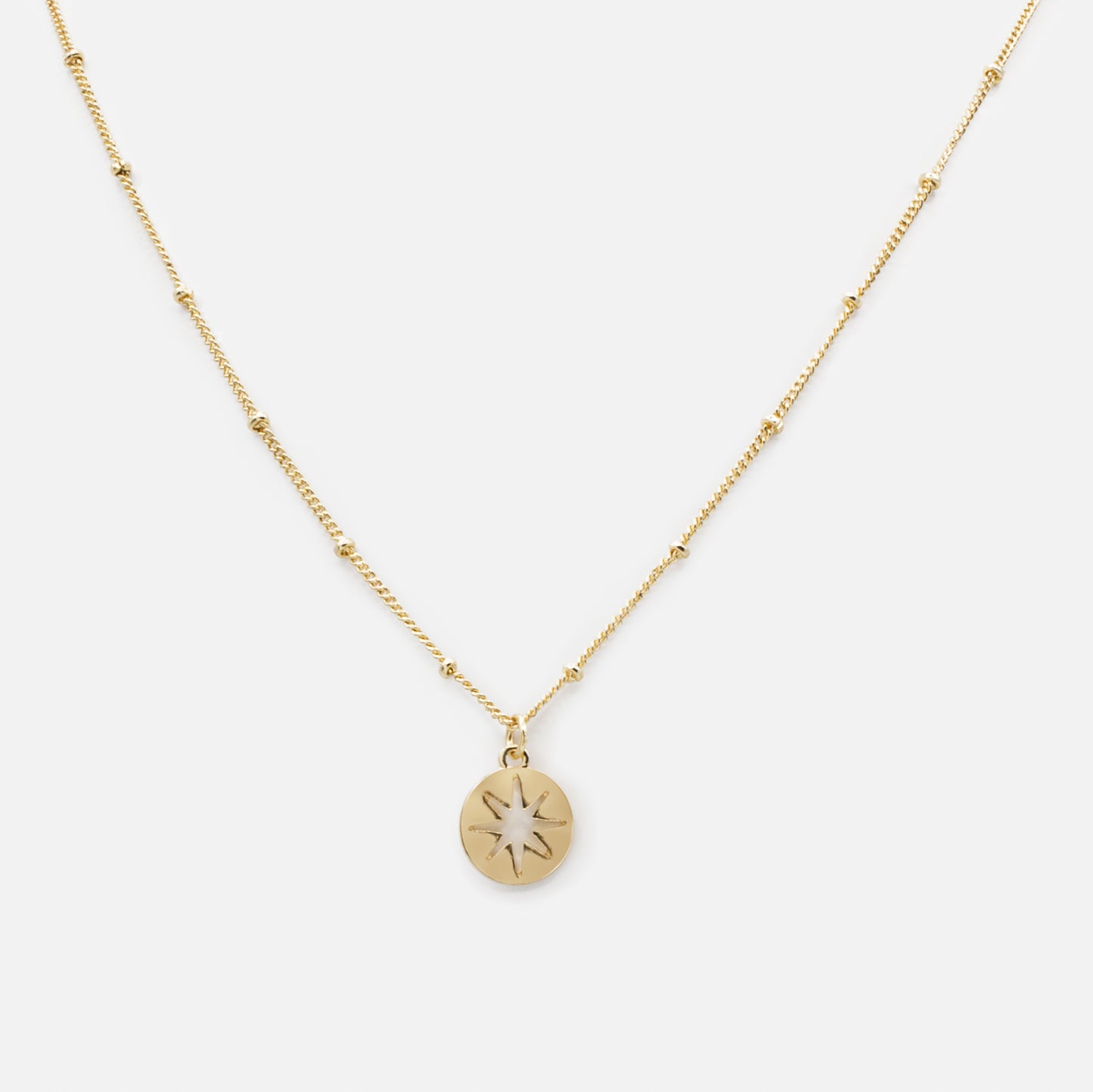 Collier doré breloque étoile vide - MMI231P09DO