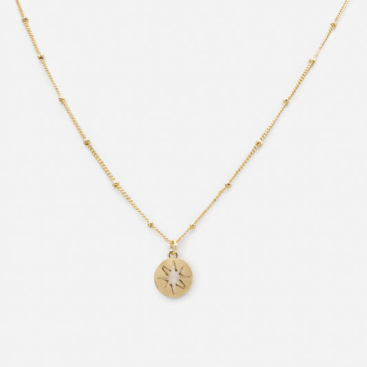 Empty star charm golden necklace - MMI231P09DO