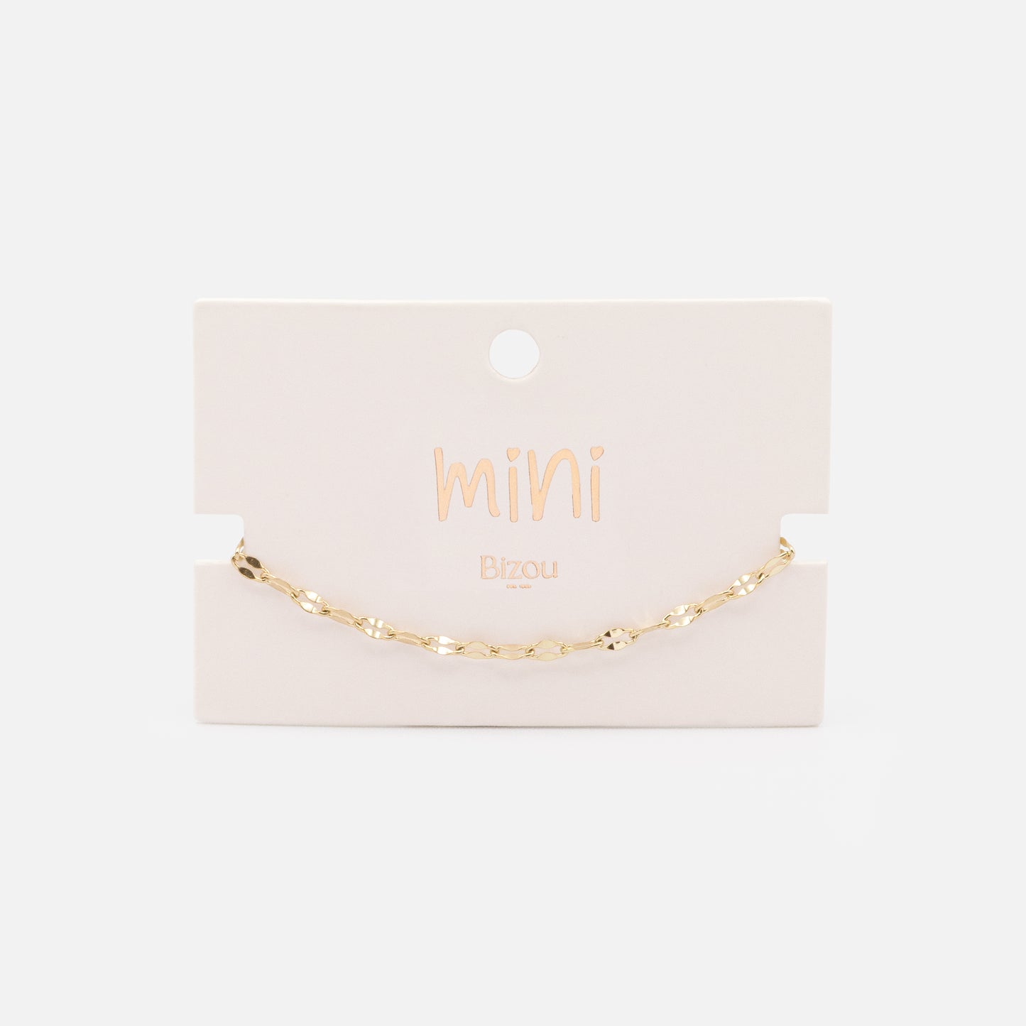 MN251B031GL - Mini diamond mesh golden bracelet in stainless steel