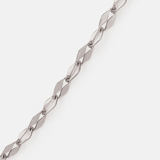Mini silvered mesh golden bracelet in stainless steel - MN251B031SL