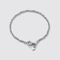 Mini Silvered Singapore Chain Bracelet Stainless Steel
