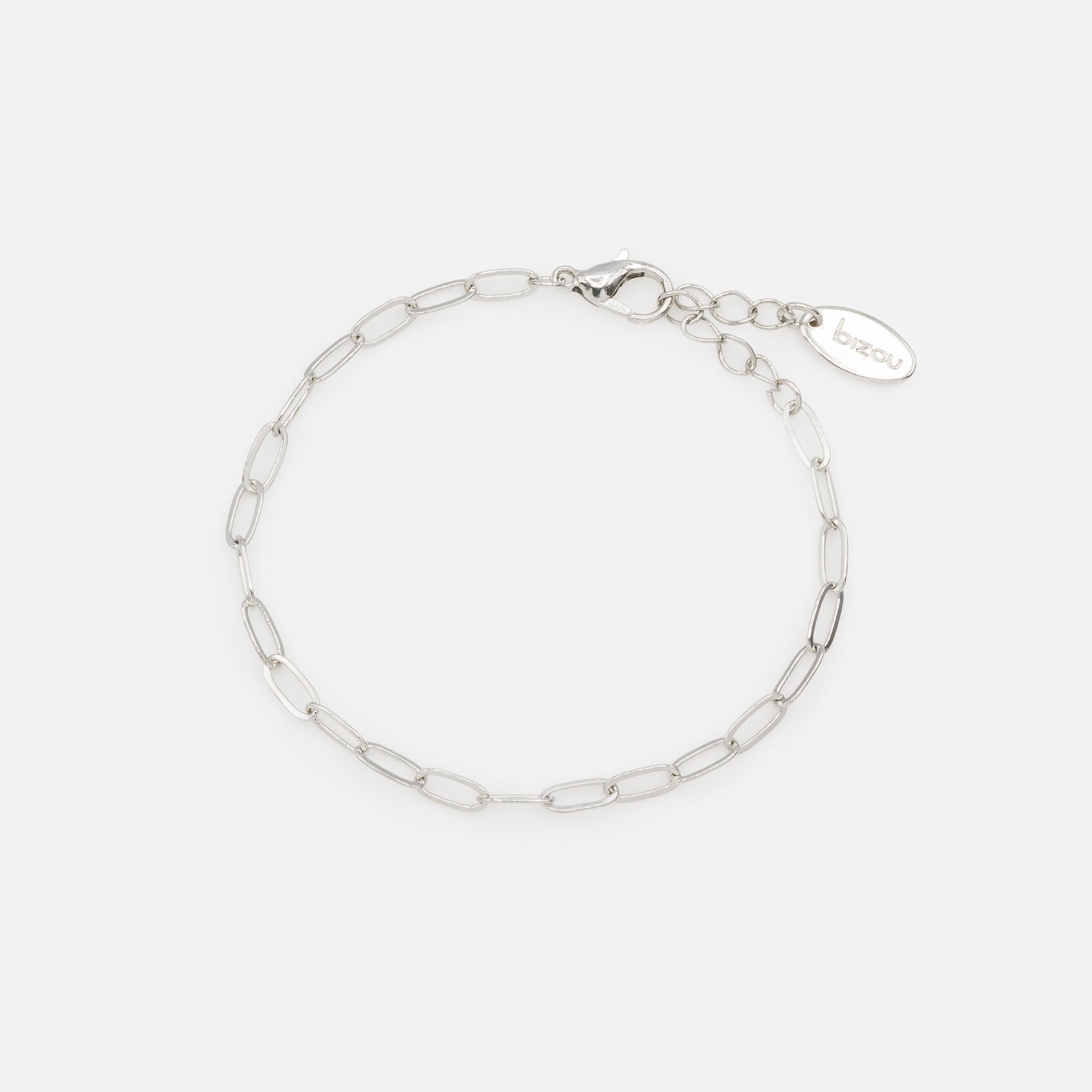 Ensemble de trois bracelets argentés à mailles délicates - PE231B03AR