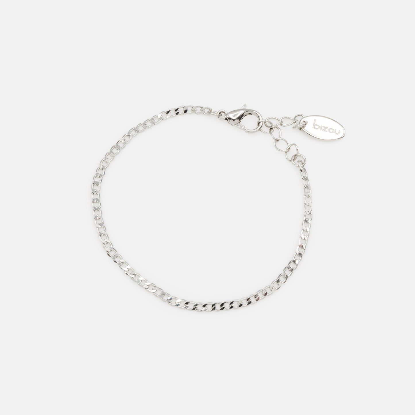 Ensemble de trois bracelets argentés à mailles délicates - PE231B03AR