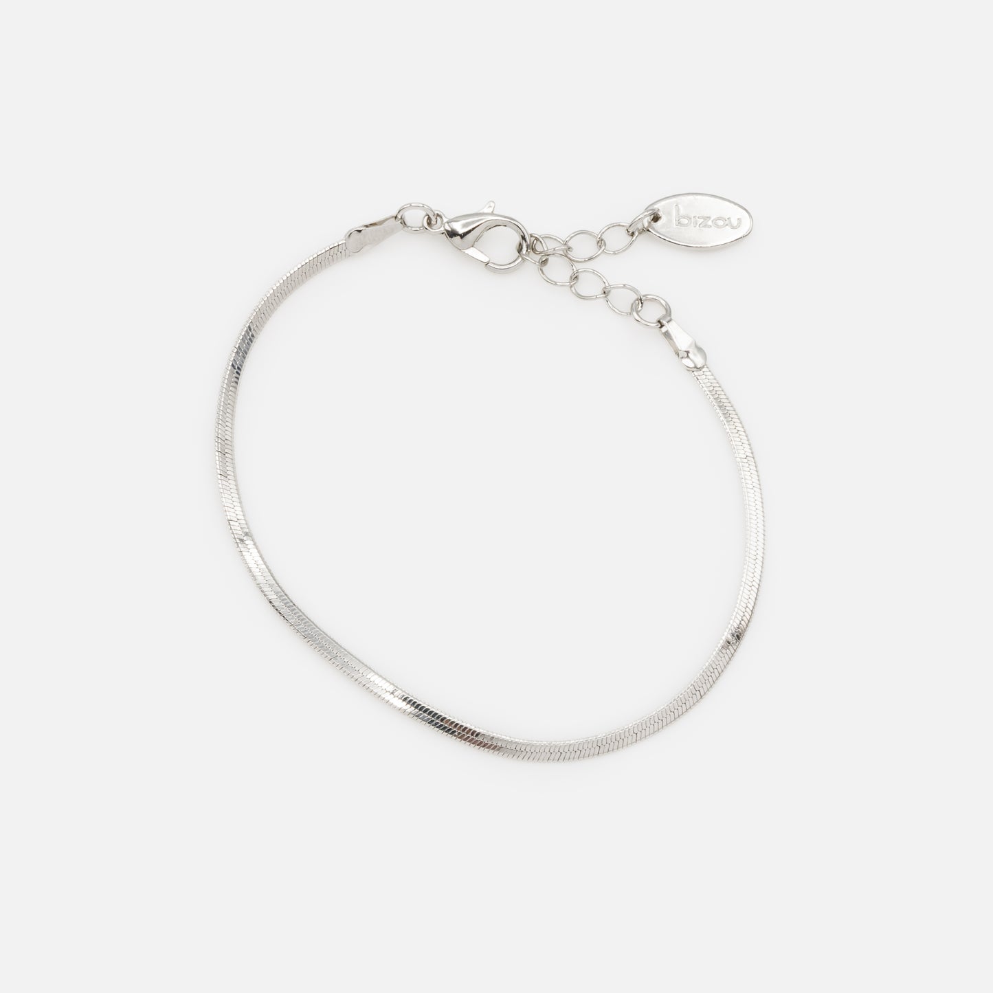 Ensemble de trois bracelets argentés à mailles délicates - PE231B03AR