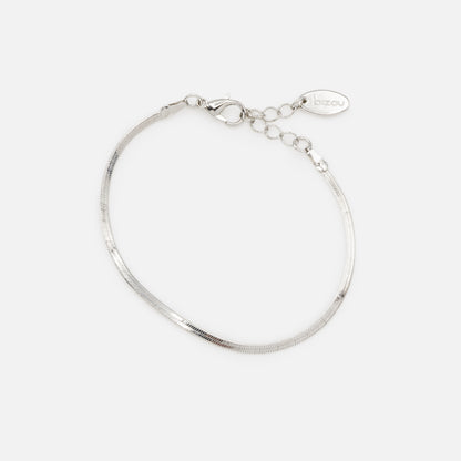 Ensemble de trois bracelets argentés à mailles délicates - PE231B03AR
