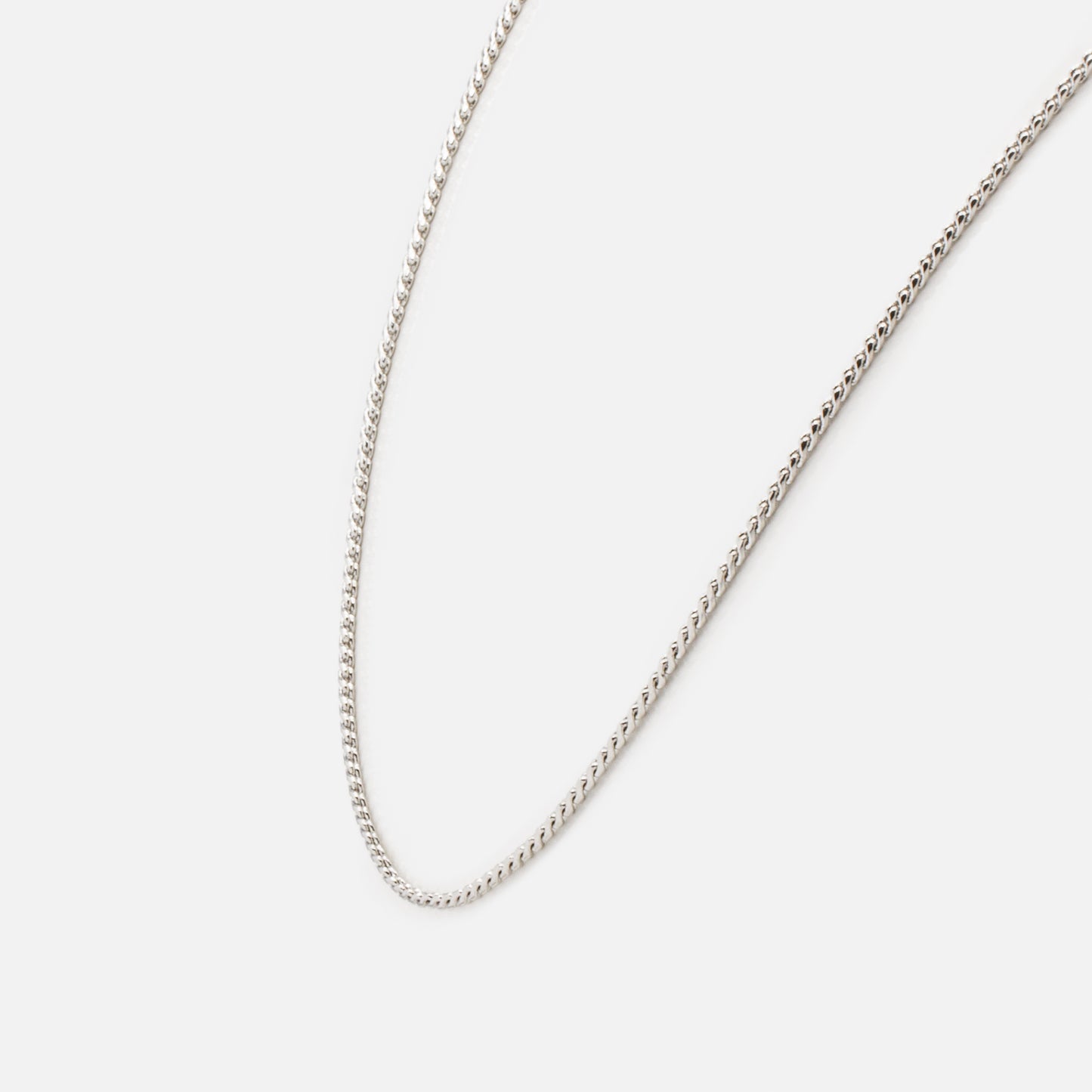 Ensemble de deux colliers argentés mailles en "s" & perles rondes - PL231N01AR